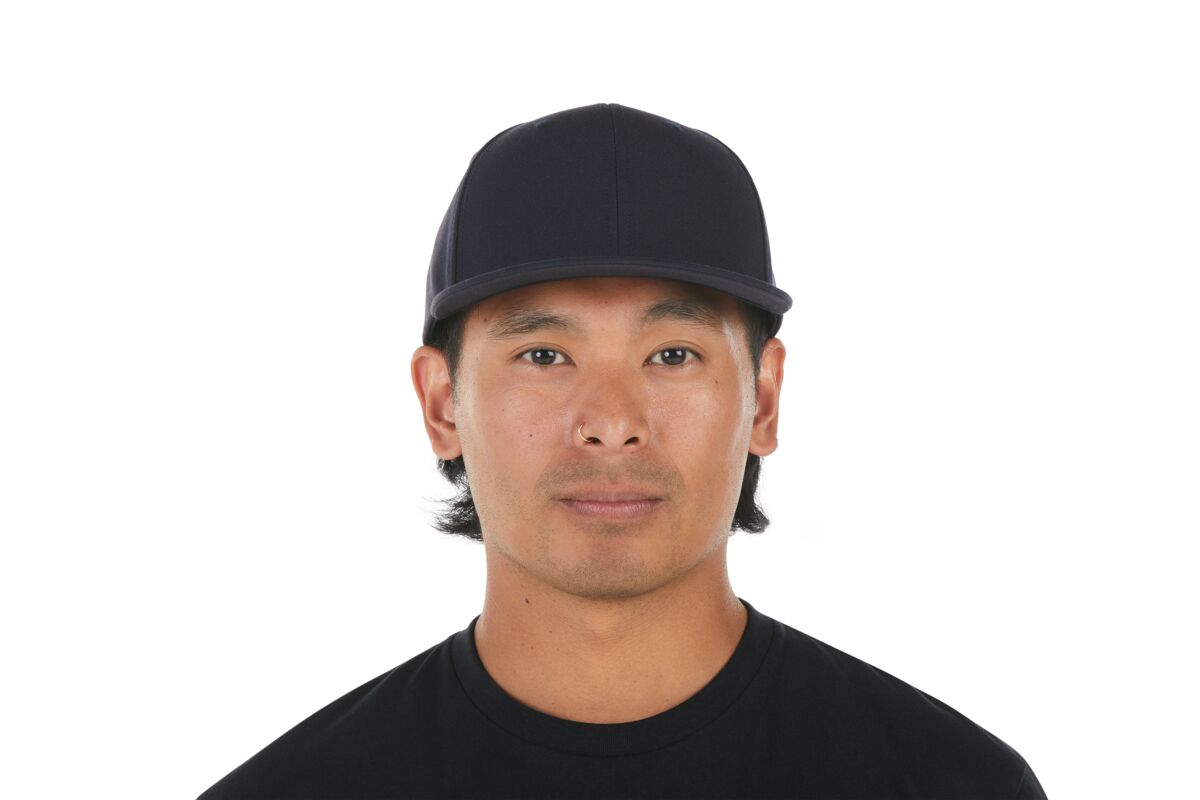 recycled-poly-classic-6-panel-hat-k4 WebPDP-HAT001215_Recycled_Poly_Classic_6Panel_Hat_Tidal_Blue_Studio_Harper_Studios_0723_Front__HAT001215OS.jpg